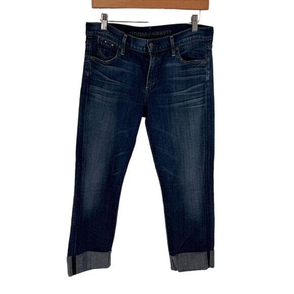 Citizens Of Humanity Womens Dani Cropped Straight Leg Jeans Size 29 Denim Blue - Picture 2 of 16